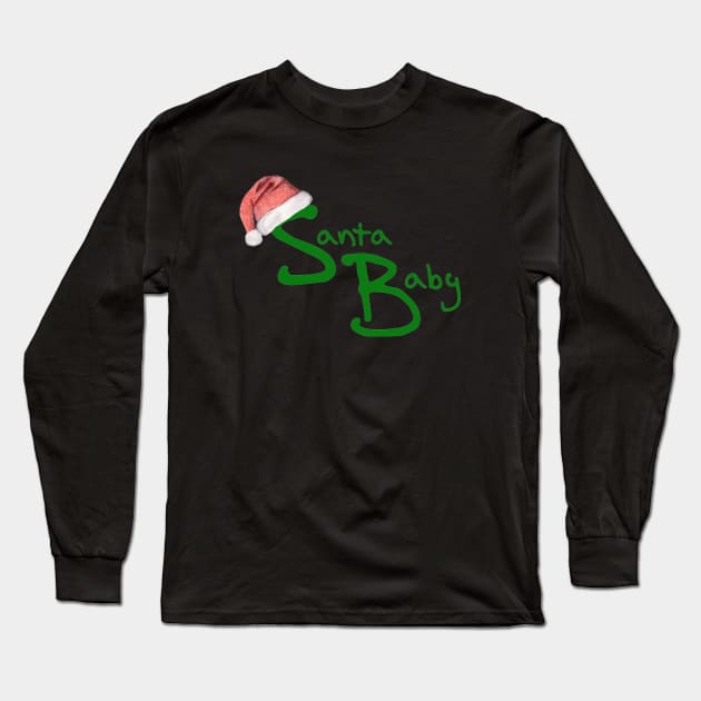 Christmas Santa Baby Long Sleeve T-Shirt by PeppermintClover